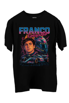 Remera Franco Colapinto Alpine Retro Vice (Nevada o Negra) en internet
