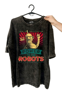 Remera Futurama - Bender (Nevada o Negra)