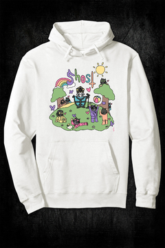 Buzo Hoodie - Ghost Dibujo (Off White) - comprar online