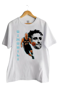 Remera Ginobili 2 (Nevada, Negra o Blanca) en internet