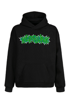 Buzo Hoodie Green Day Kerplunk (estampa frente y espalda) (Negro) - comprar online