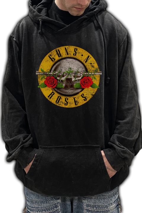 Buzo Hoodie Guns n Roses Circulo Amarillo (Nevado) - comprar online