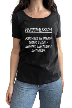 Remera Personalizada Mujer (Nevado,Negro o Blanco) - comprar online