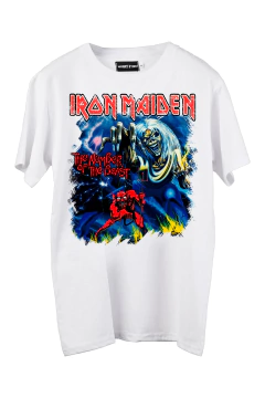Remera Iron Maiden - The Number Of The Beast (Nevada, Negra o Blanca) en internet