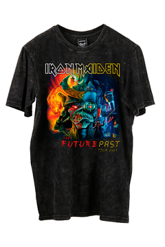 Remera Iron Maiden - The Future Past Tour 2024 (Nevada, Negra o Blanco)