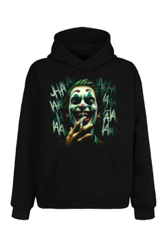 Buzo Hoodie Joker Face (Negro) - comprar online