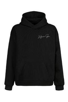 Buzo Hoodie Jordan Face (estampa frente y espalda) (Negro) - comprar online