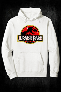 Buzo Hoodie - Jurassic Park Logo 90' (Off White) - comprar online