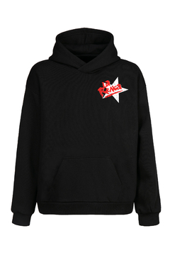 Buzo Hoodie La Renga (estampa frente y espalda) (Negro) - comprar online