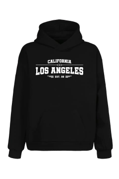 Buzo Hoodie Los Angeles California (Negro)