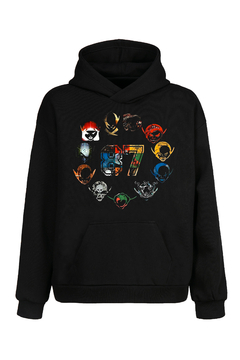 Buzo Hoodie Los Piojos 87 (Negro)