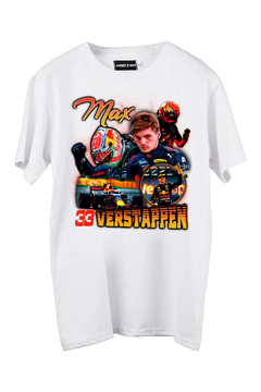 Remera Max Verstappen (Nevada, Negra o Blanca) en internet