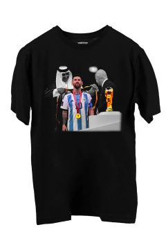Remera Messi - Coronacion Del Rey (Nevada,Negra o Blanca)
