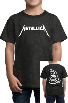 Remera Metallica Black Album (Frente y Espalda) (Niño/a Nevada)