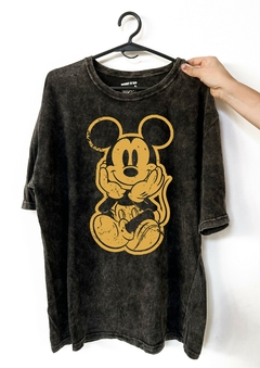 Remera Mickey Mouse Retro (Nevada, Negra o Blanca)