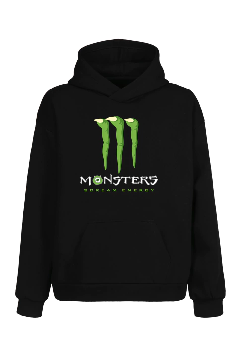 Buzo Hoodie Monsters Inc. Energy (Negro)