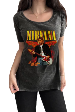 Remera Nirvana - Kurt (Mujer) - comprar online