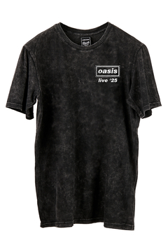 Remera Oasis Tour 25 - FRENTE y ESPALDA (Nevada o Negra) - Whisky N' Dust