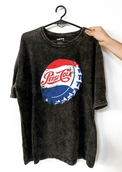 Remera Pepsi Logo Vintage (Nevada, Negra o Blanca)