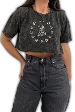 Crop Top - Los Piojos Microfono (Nevado)