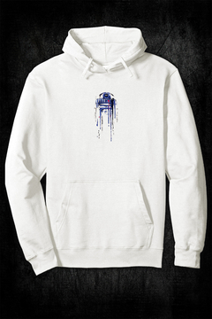 Buzo Hoodie - Star Wars R2D2 (FRENTE y ESPALDA) (Off White) en internet