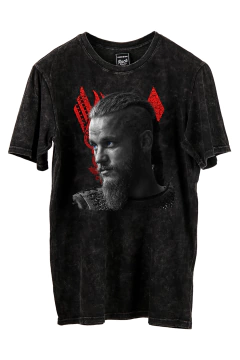 Remera Vikings - Ragnar (Nevada, Negra o Blanca)