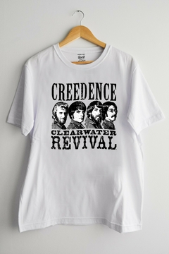 Remera Creedence Clearwater Revival Faces (Nevada,Negra o Blanca) en internet
