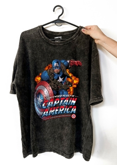 Remera Capitan America (Nevada o Negra)