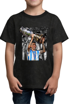Remera Di Maria - Bicampeon de america 2024 (Niño/a Nevada)