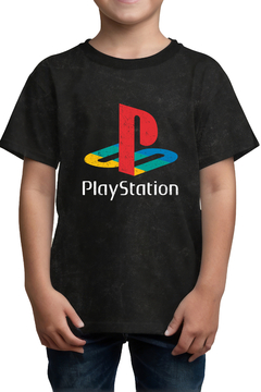 Remera Playstation Logo (Niño/a Nevada)