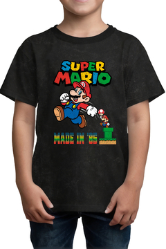 Remera Super Mario 85' (Niño/a Nevada)