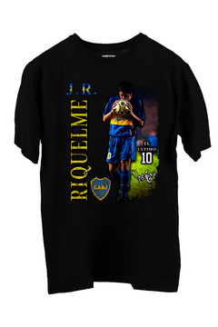 Remera Boca Juniors - Juan Roman Riquelme (Nevada o Negra) - comprar online