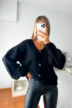 Saco Lana - Manga Over (Blanco)