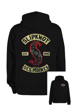 Buzo Hoodie Slipknot (Frente Y Espalda) (Negro)