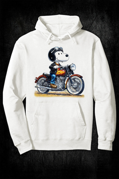 Buzo Hoodie - Snoopy Motorcycle (Off White) - comprar online