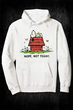 Buzo Hoodie - Snoopy Nope. Not Today (Off White) - comprar online