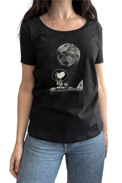 Remera Snoopy 3 - Space (Mujer) - comprar online