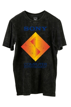 Remera Sony Logo Retro (Nevada, Negra o Blanca)