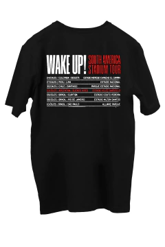 Remera System of a Down Wake Up! Tour 2025 FRENTE y ESPALDA (Nevada o Negra) - Whisky N' Dust