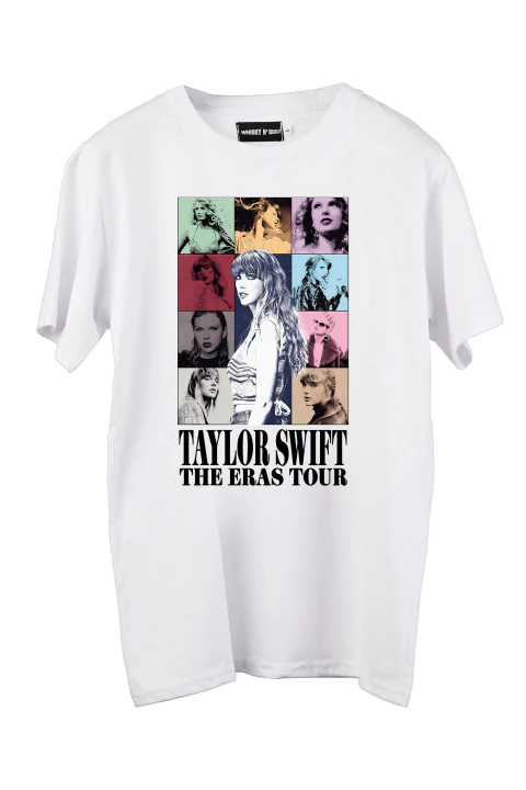 OUTLET - Remera Taylor Swift The Eras Tour (Blanca) - comprar online