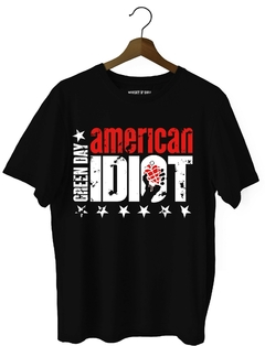 Remera Green day - American Idiot (Nevada, Negra o Blanca) en internet