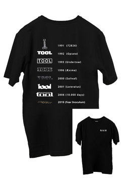 Remera Tool (FRENTE y ESPALDA) (Nevada o Negra) - comprar online
