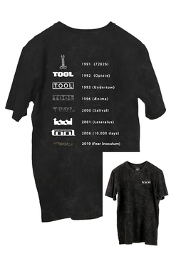 Remera Tool (FRENTE y ESPALDA) (Nevada o Negra)