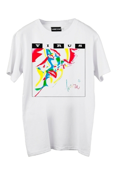 Remera Virus - Locura (Blanca)