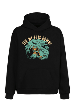 Buzo Hoodie The Wifi Is Down (Negro) - comprar online