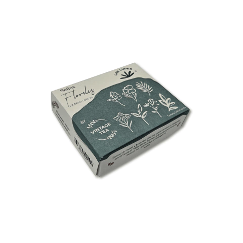 Set de Flores - 7 Sellos - Gaby Vintage