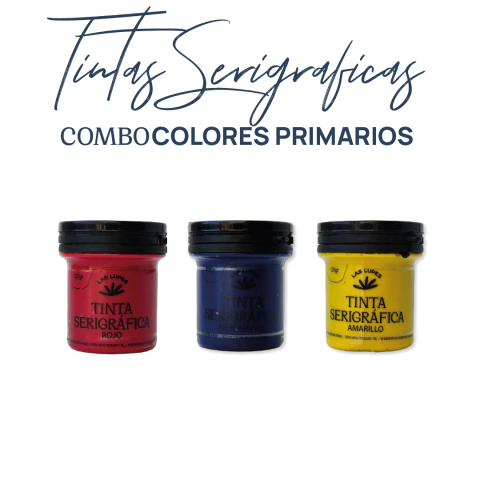 Combo COLORES PRIMARIOS - TINTAS SERIGRAFICAS
