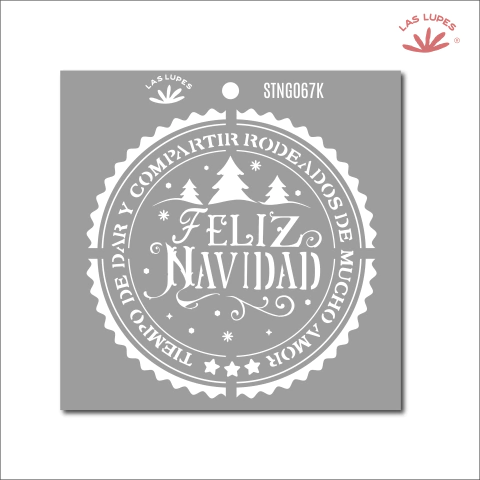 STENCIL STNG067 FELIZ NAVIDAD