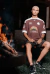 Camiseta Rolimã Racing Marrom com estampa arco iris e detalhes em bege da marca "SOPRO"