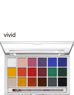 COLORING VISION PALETA 18 COLORES (Art 1018) - KRYOLAN